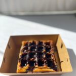 Waffle with Chocolate Drizzle